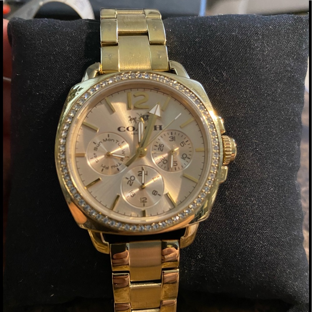 Coach watch gold